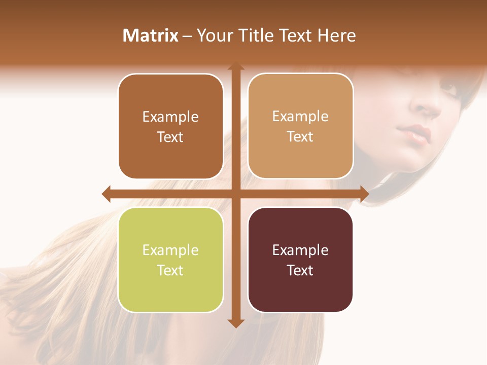 A Woman With Long Blonde Hair Is Posing For A Picture PowerPoint Template