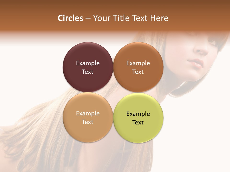 A Woman With Long Blonde Hair Is Posing For A Picture PowerPoint Template