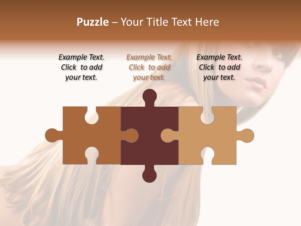 A Woman With Long Blonde Hair Is Posing For A Picture PowerPoint Template