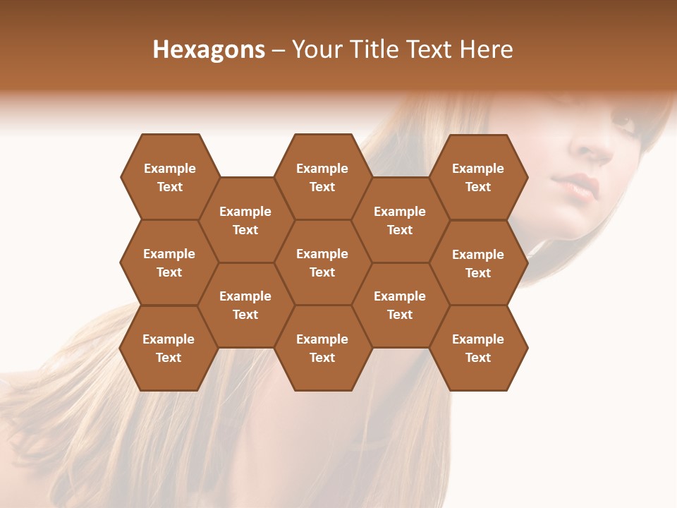 A Woman With Long Blonde Hair Is Posing For A Picture PowerPoint Template