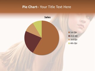 A Woman With Long Blonde Hair Is Posing For A Picture PowerPoint Template