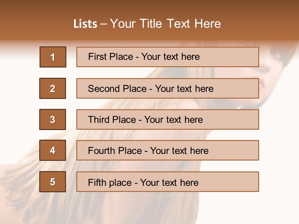 A Woman With Long Blonde Hair Is Posing For A Picture PowerPoint Template