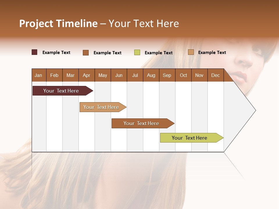 A Woman With Long Blonde Hair Is Posing For A Picture PowerPoint Template