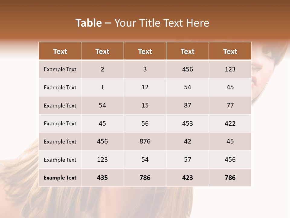 A Woman With Long Blonde Hair Is Posing For A Picture PowerPoint Template