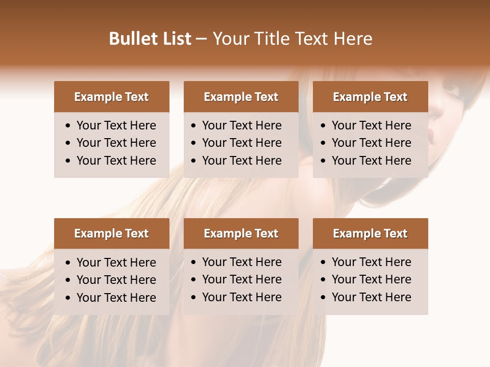 A Woman With Long Blonde Hair Is Posing For A Picture PowerPoint Template