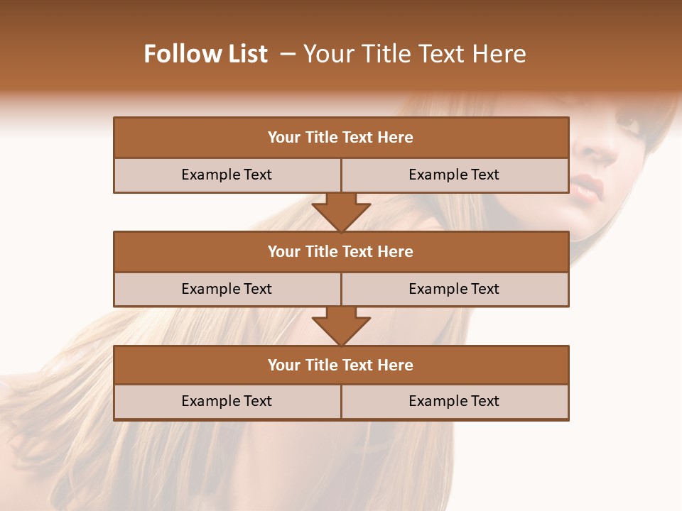 A Woman With Long Blonde Hair Is Posing For A Picture PowerPoint Template