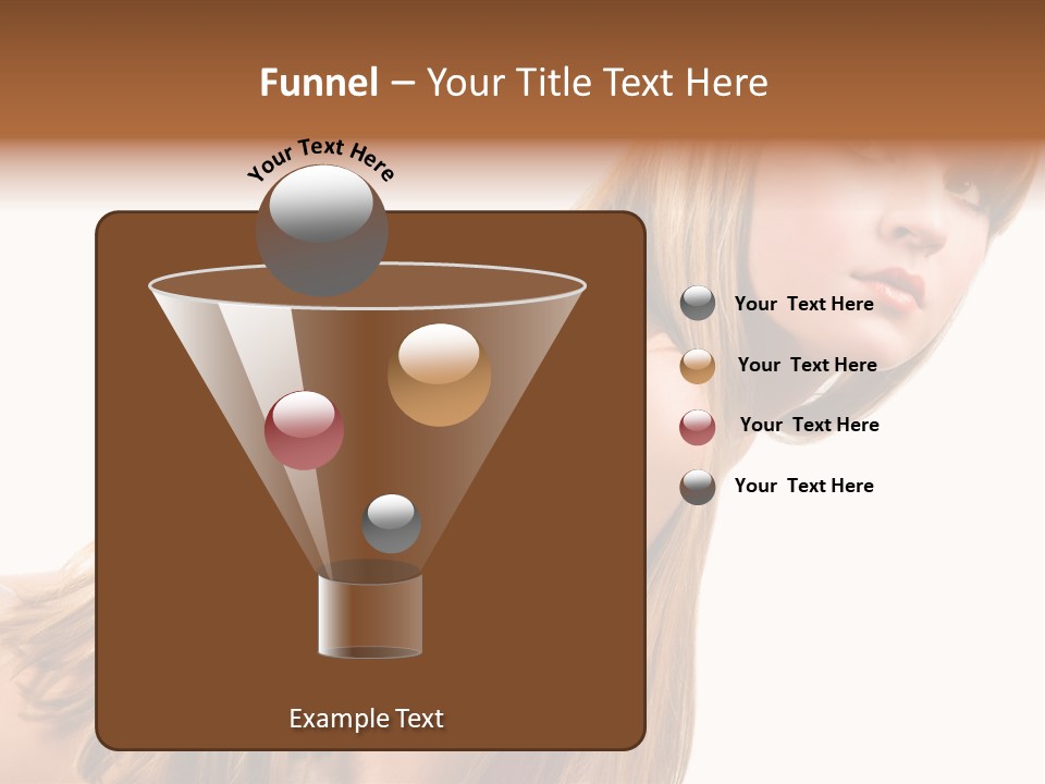 A Woman With Long Blonde Hair Is Posing For A Picture PowerPoint Template