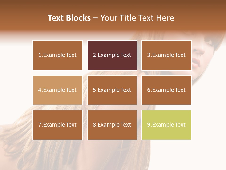 A Woman With Long Blonde Hair Is Posing For A Picture PowerPoint Template