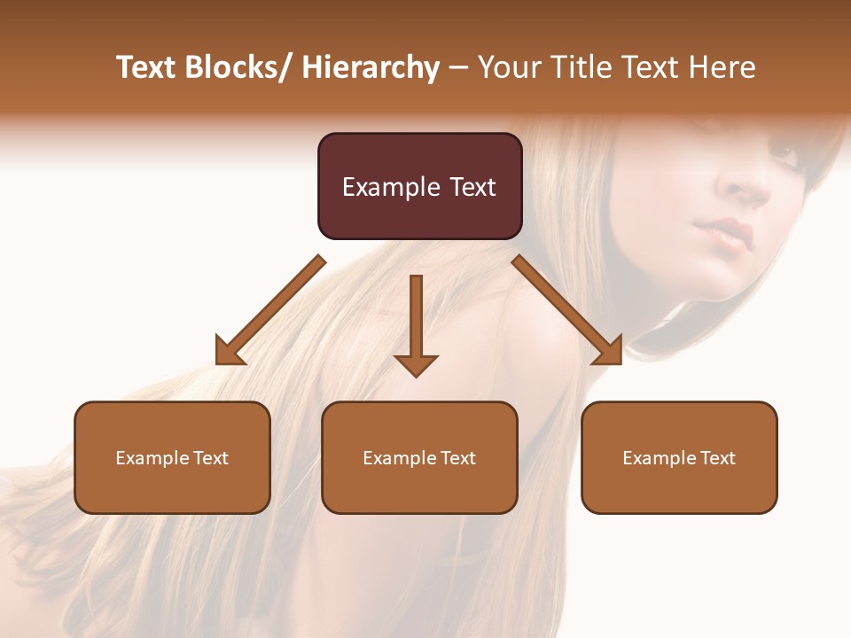 A Woman With Long Blonde Hair Is Posing For A Picture PowerPoint Template