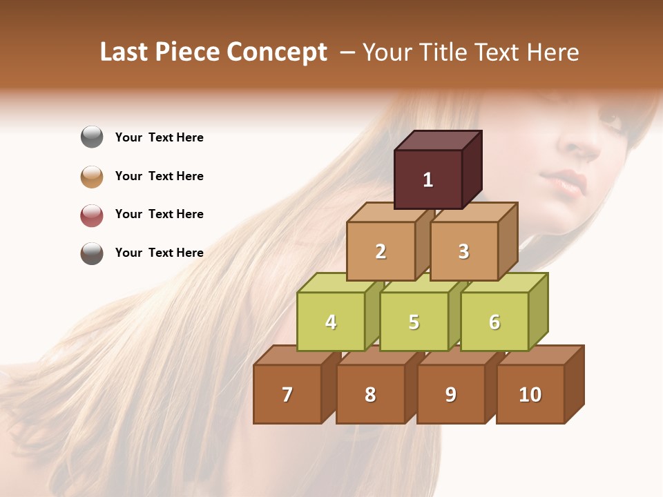 A Woman With Long Blonde Hair Is Posing For A Picture PowerPoint Template