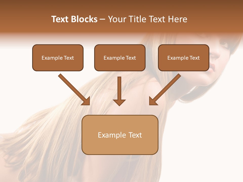 A Woman With Long Blonde Hair Is Posing For A Picture PowerPoint Template