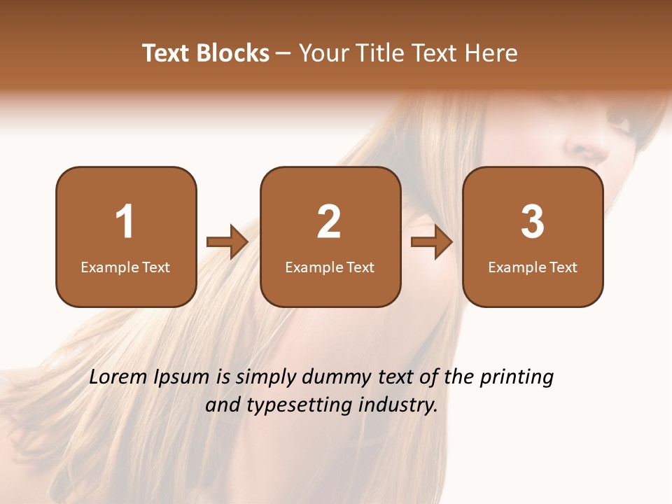 A Woman With Long Blonde Hair Is Posing For A Picture PowerPoint Template