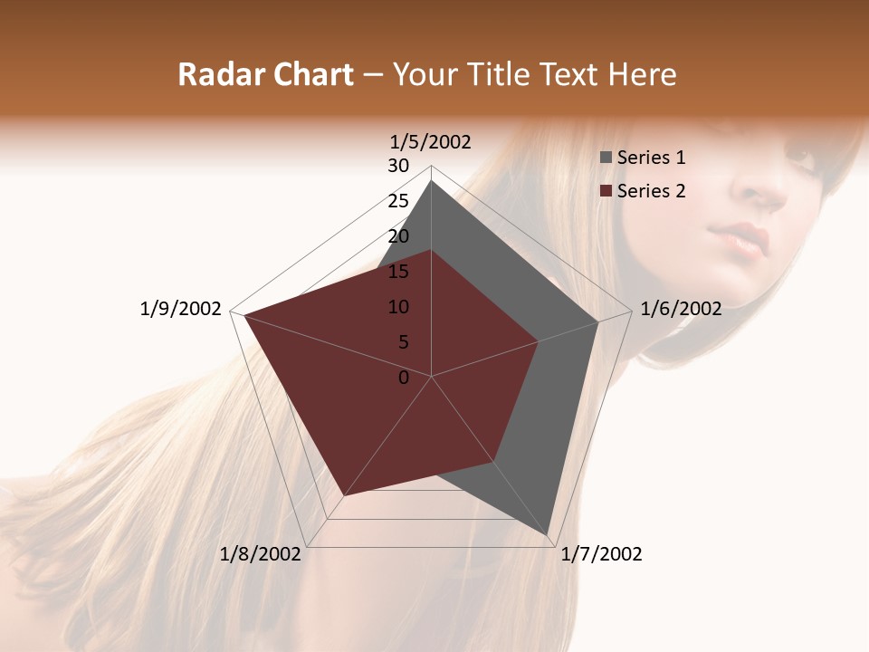 A Woman With Long Blonde Hair Is Posing For A Picture PowerPoint Template