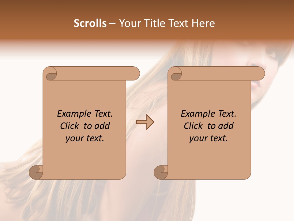 A Woman With Long Blonde Hair Is Posing For A Picture PowerPoint Template