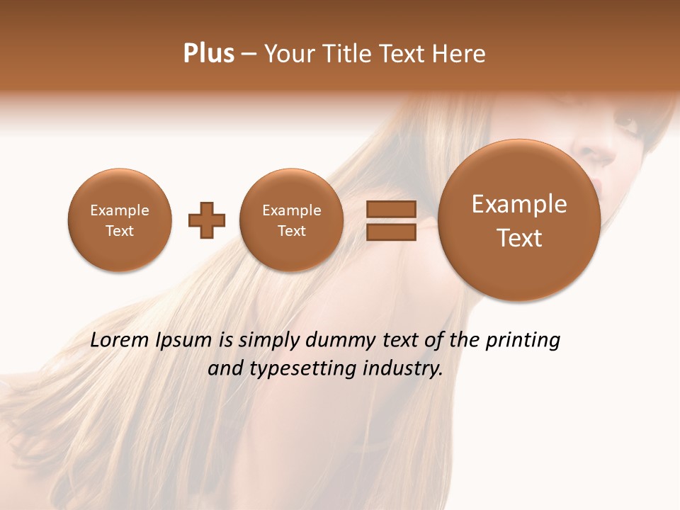 A Woman With Long Blonde Hair Is Posing For A Picture PowerPoint Template