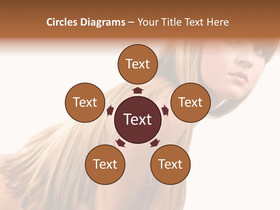 A Woman With Long Blonde Hair Is Posing For A Picture PowerPoint Template