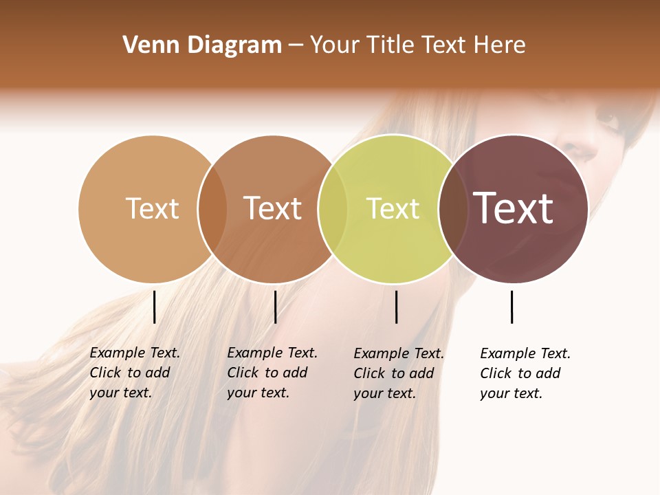 A Woman With Long Blonde Hair Is Posing For A Picture PowerPoint Template