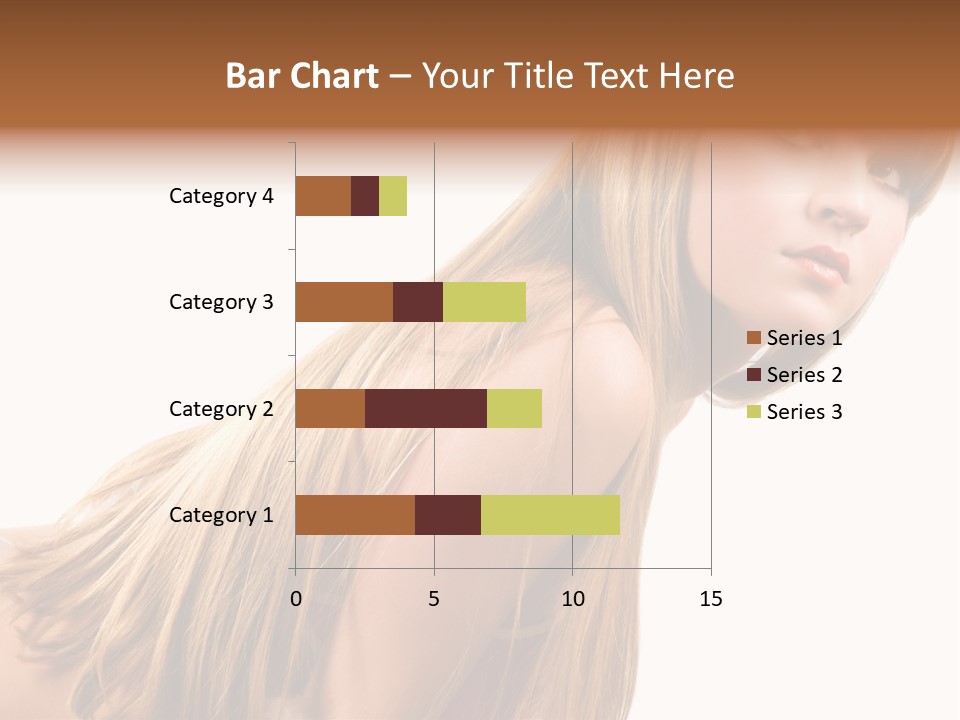 A Woman With Long Blonde Hair Is Posing For A Picture PowerPoint Template