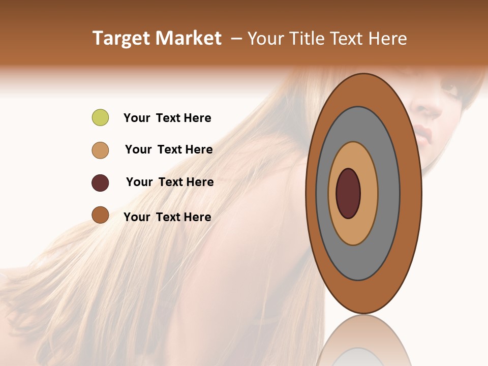 A Woman With Long Blonde Hair Is Posing For A Picture PowerPoint Template