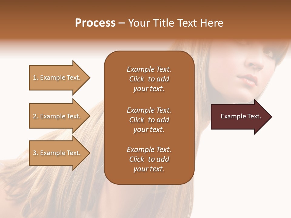 A Woman With Long Blonde Hair Is Posing For A Picture PowerPoint Template