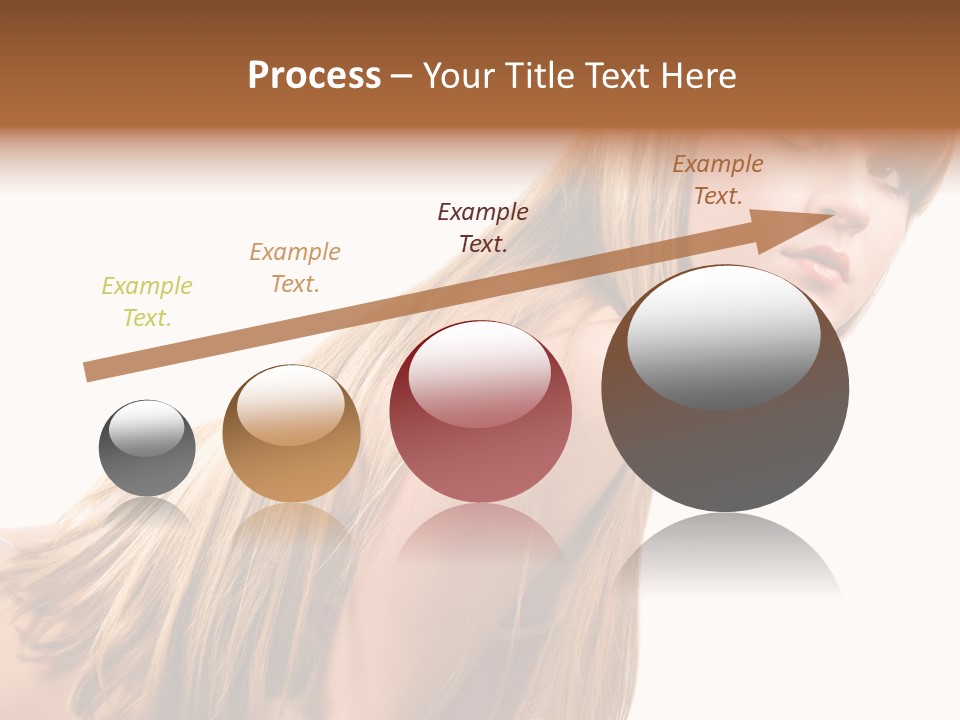 A Woman With Long Blonde Hair Is Posing For A Picture PowerPoint Template