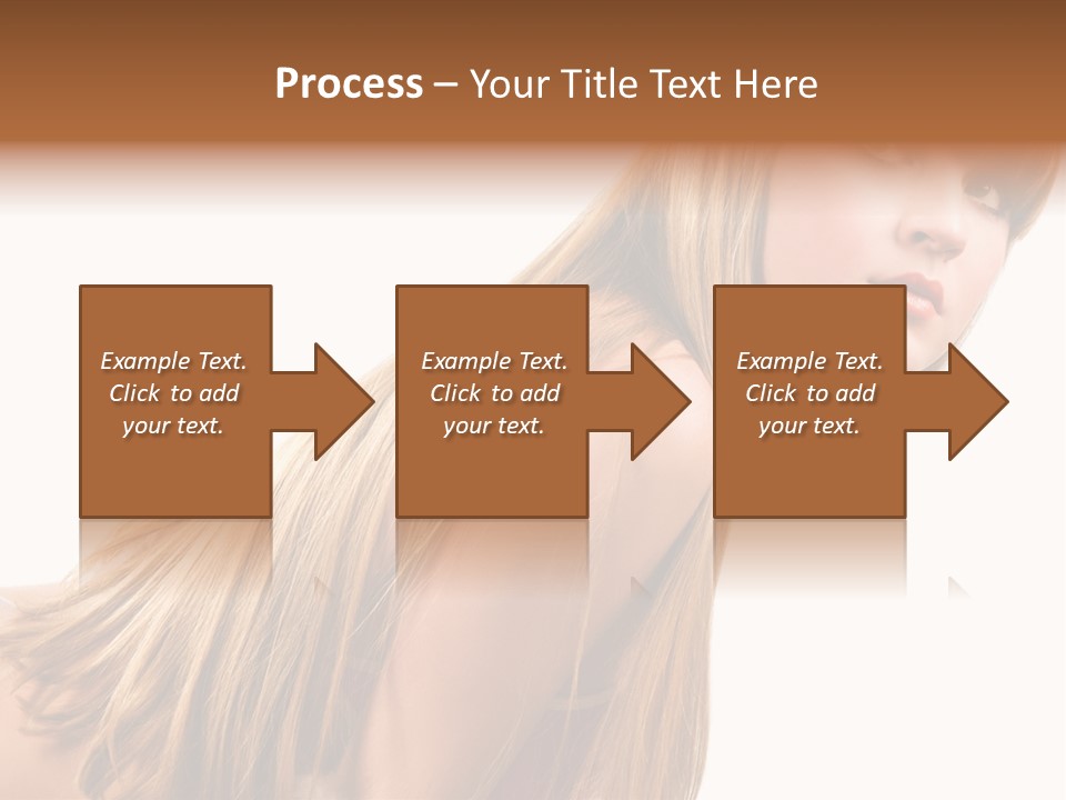 A Woman With Long Blonde Hair Is Posing For A Picture PowerPoint Template