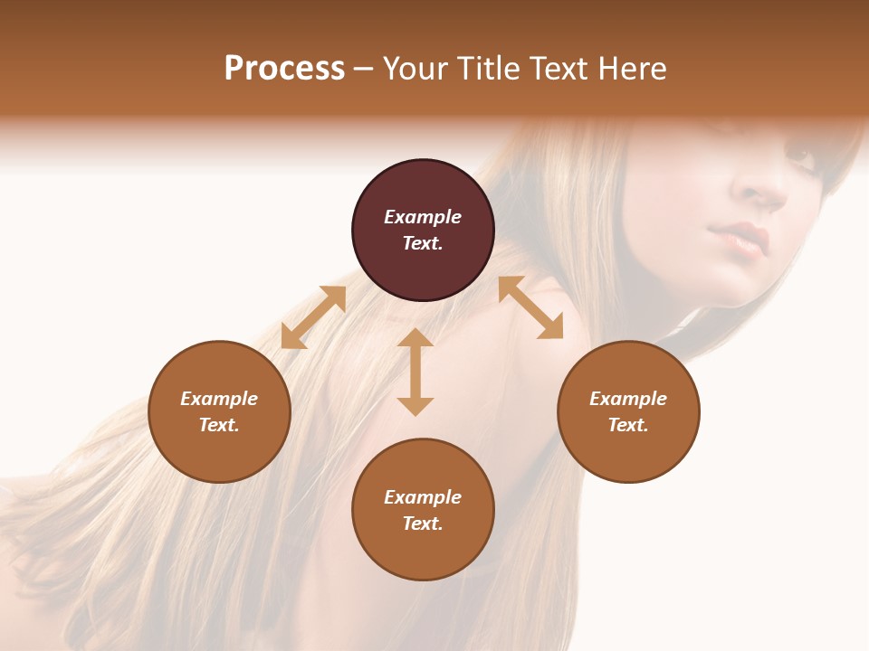 A Woman With Long Blonde Hair Is Posing For A Picture PowerPoint Template