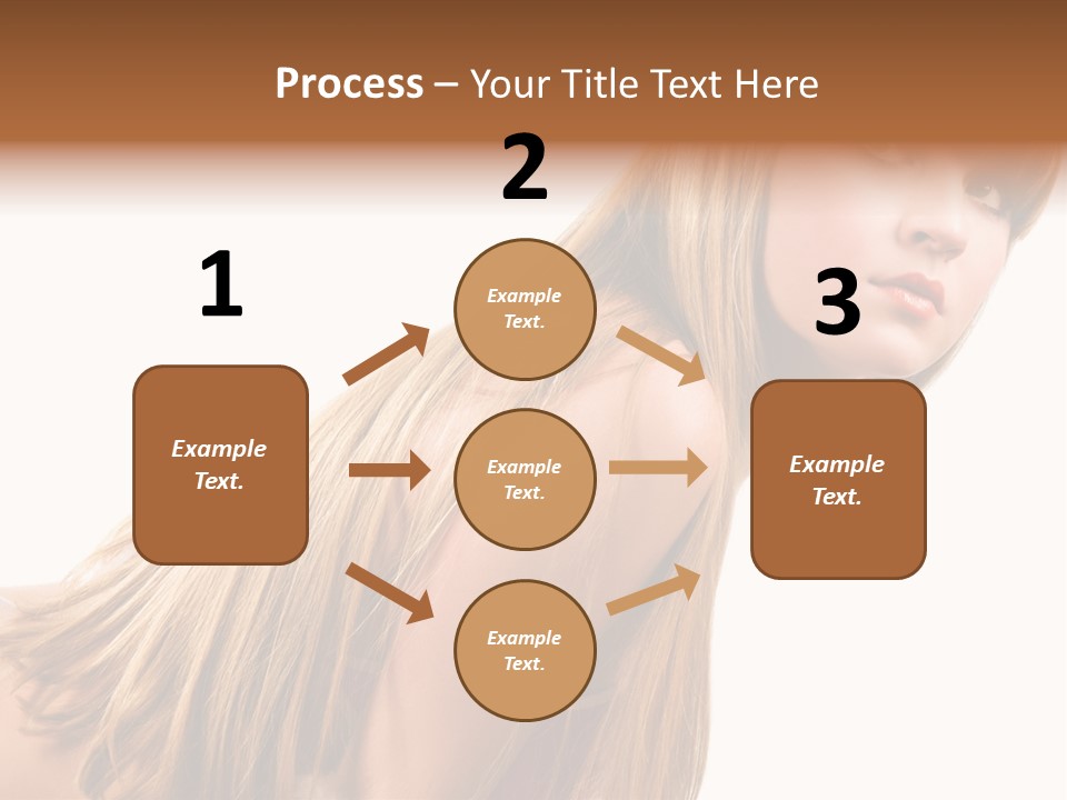 A Woman With Long Blonde Hair Is Posing For A Picture PowerPoint Template