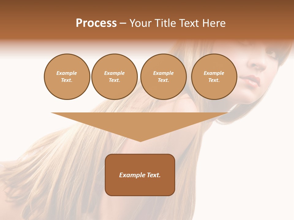 A Woman With Long Blonde Hair Is Posing For A Picture PowerPoint Template