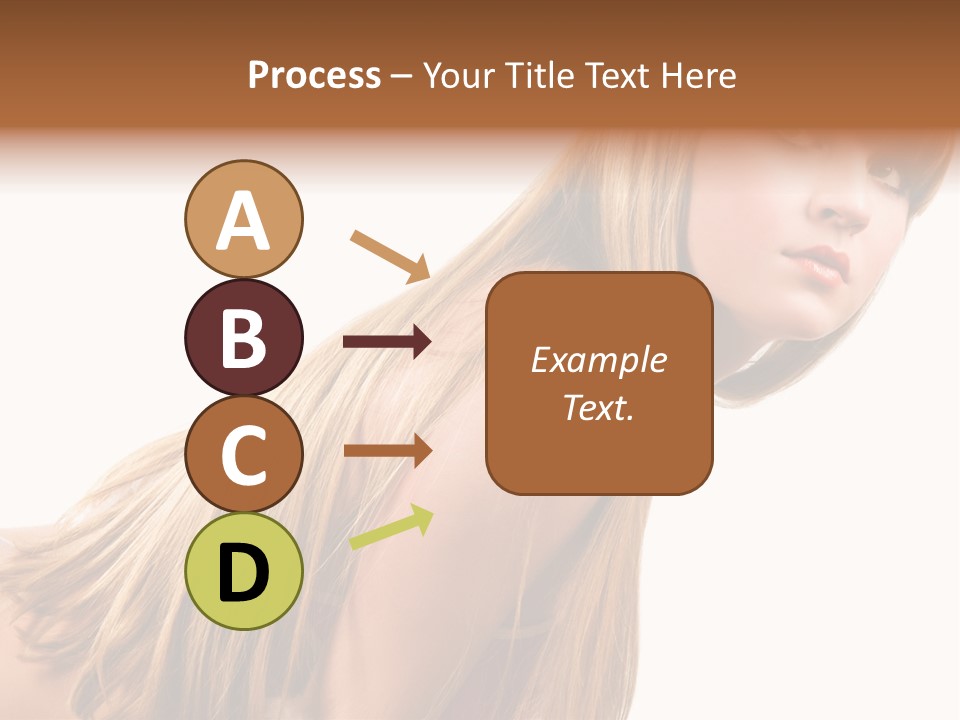 A Woman With Long Blonde Hair Is Posing For A Picture PowerPoint Template