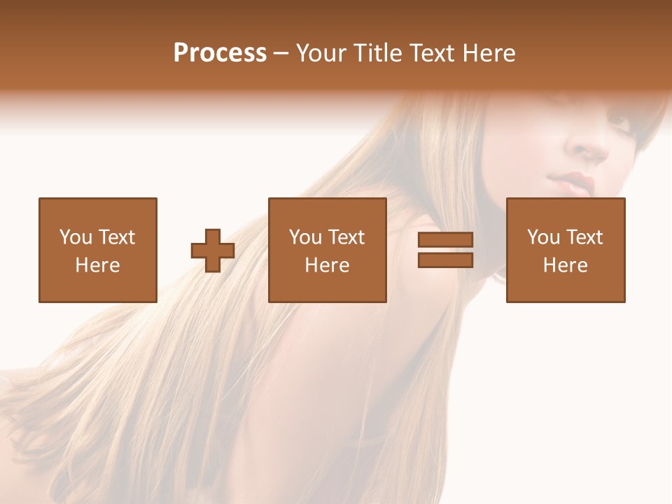 A Woman With Long Blonde Hair Is Posing For A Picture PowerPoint Template