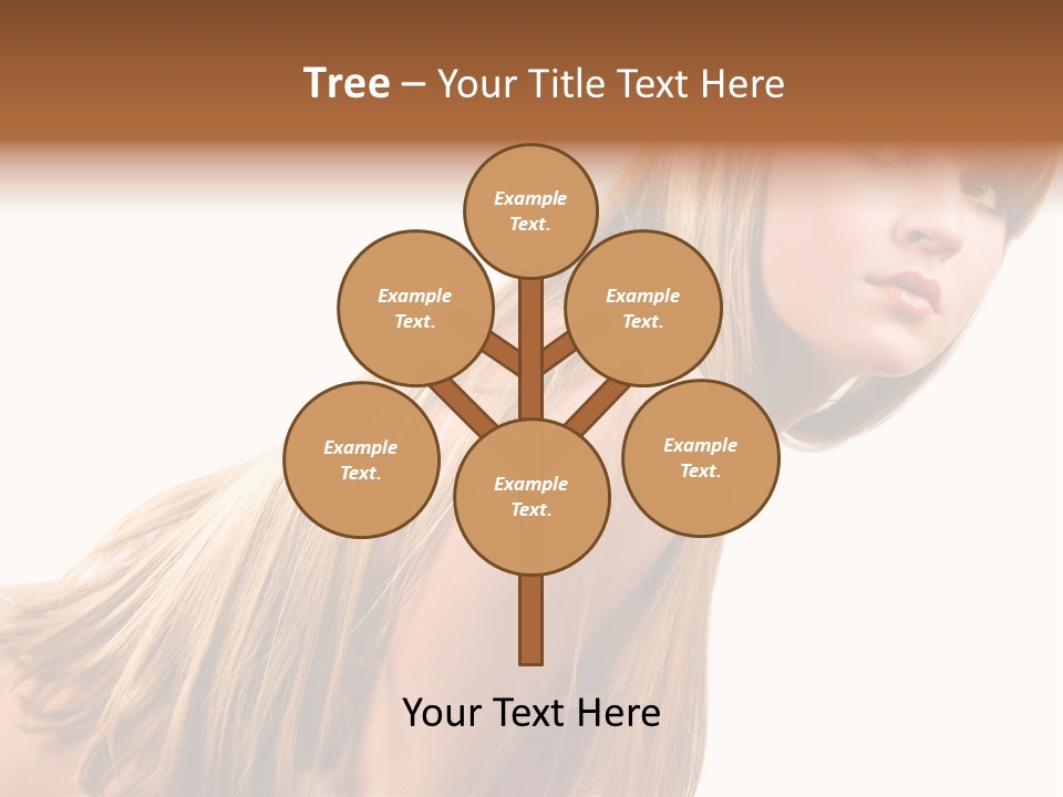 A Woman With Long Blonde Hair Is Posing For A Picture PowerPoint Template