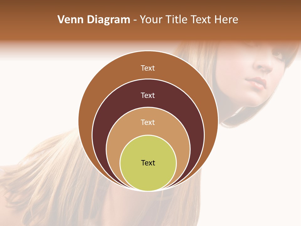 A Woman With Long Blonde Hair Is Posing For A Picture PowerPoint Template