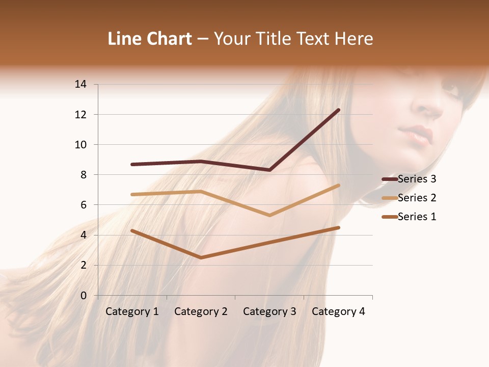 A Woman With Long Blonde Hair Is Posing For A Picture PowerPoint Template