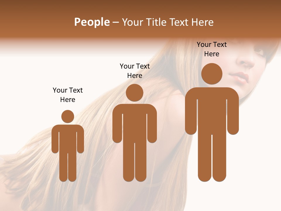 A Woman With Long Blonde Hair Is Posing For A Picture PowerPoint Template