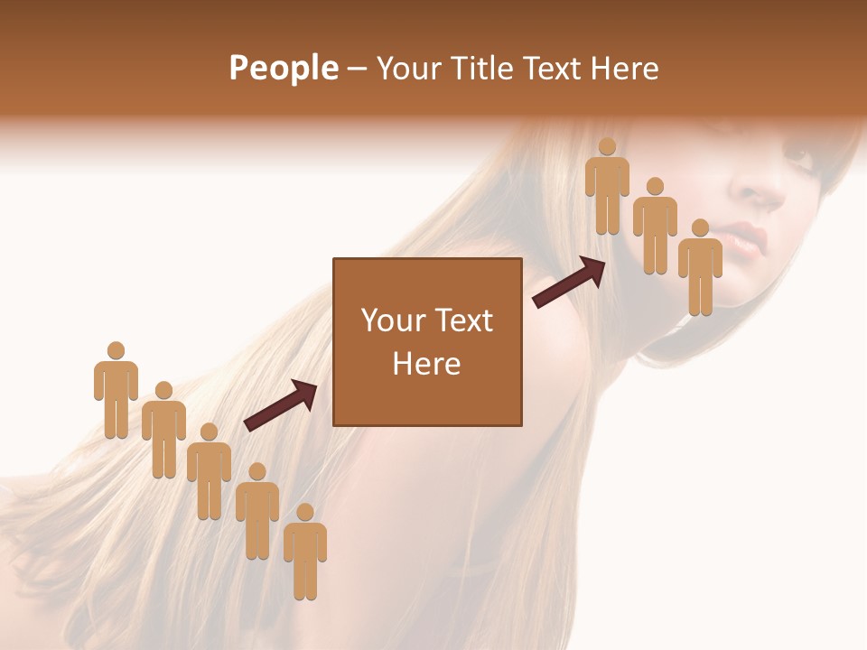 A Woman With Long Blonde Hair Is Posing For A Picture PowerPoint Template