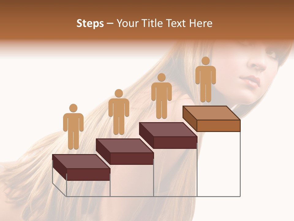 A Woman With Long Blonde Hair Is Posing For A Picture PowerPoint Template