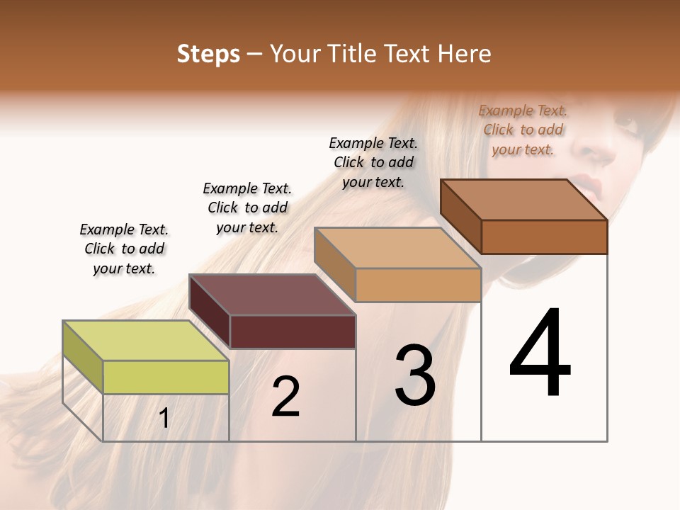 A Woman With Long Blonde Hair Is Posing For A Picture PowerPoint Template