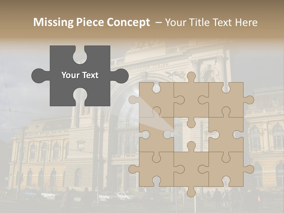 Keleti Railway Station In Budapest PowerPoint Template