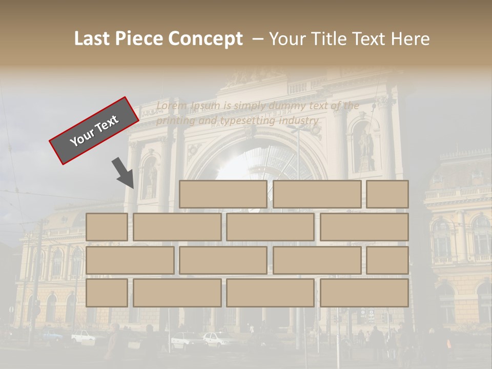 Keleti Railway Station In Budapest PowerPoint Template