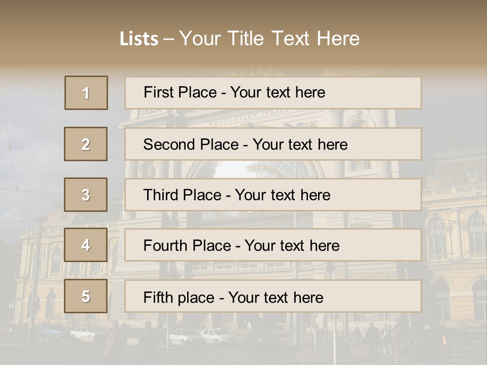 Keleti Railway Station In Budapest PowerPoint Template