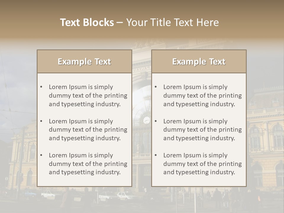 Keleti Railway Station In Budapest PowerPoint Template