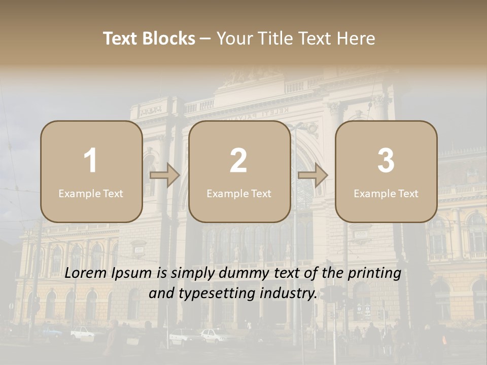 Keleti Railway Station In Budapest PowerPoint Template