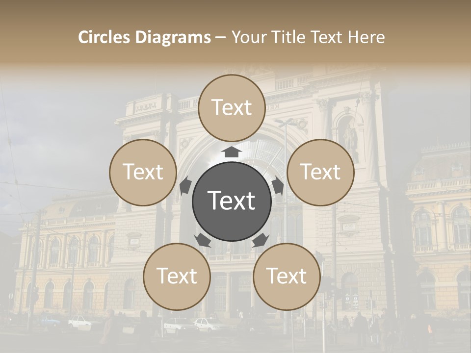 Keleti Railway Station In Budapest PowerPoint Template