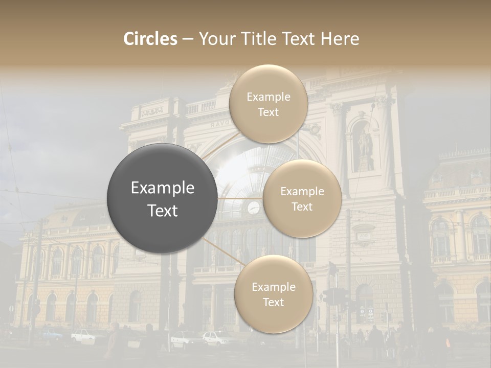 Keleti Railway Station In Budapest PowerPoint Template