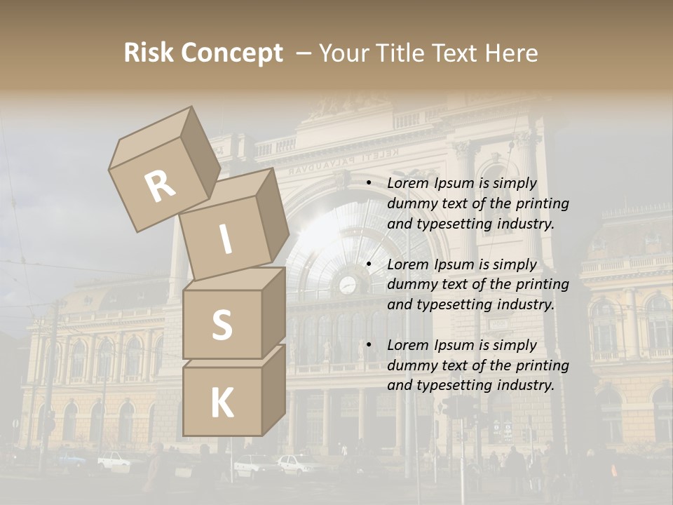 Keleti Railway Station In Budapest PowerPoint Template