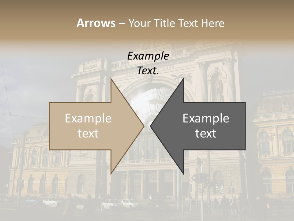 Keleti Railway Station In Budapest PowerPoint Template