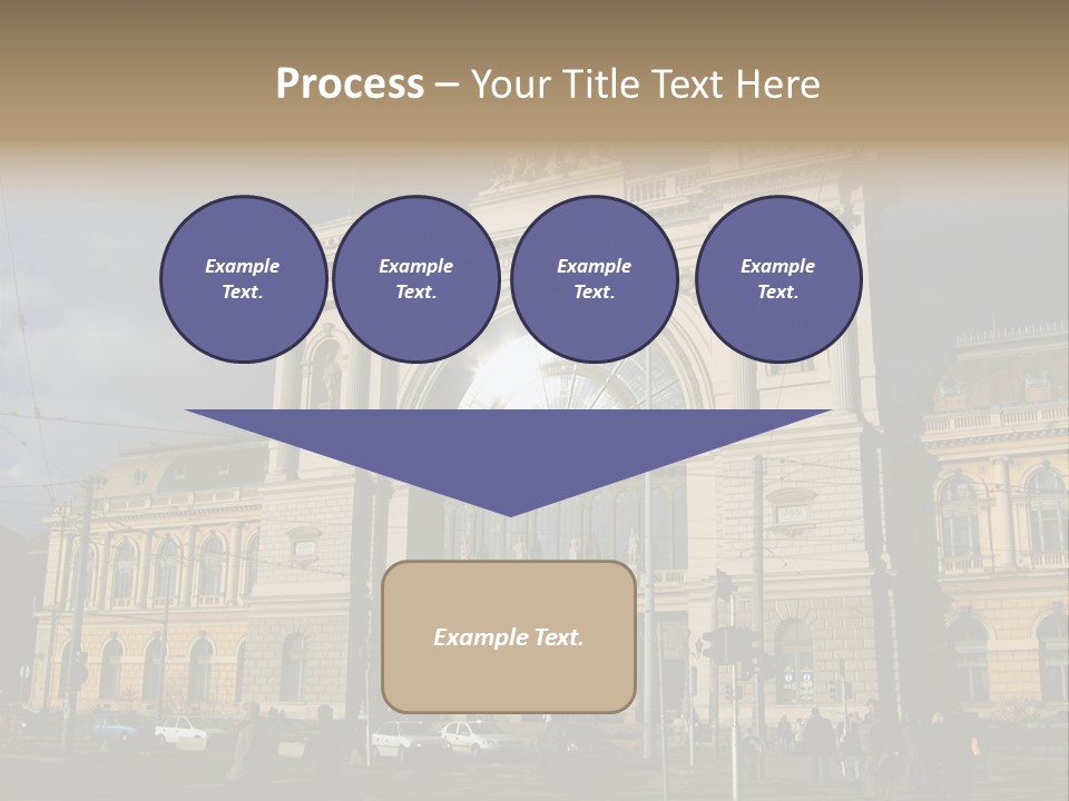 Keleti Railway Station In Budapest PowerPoint Template