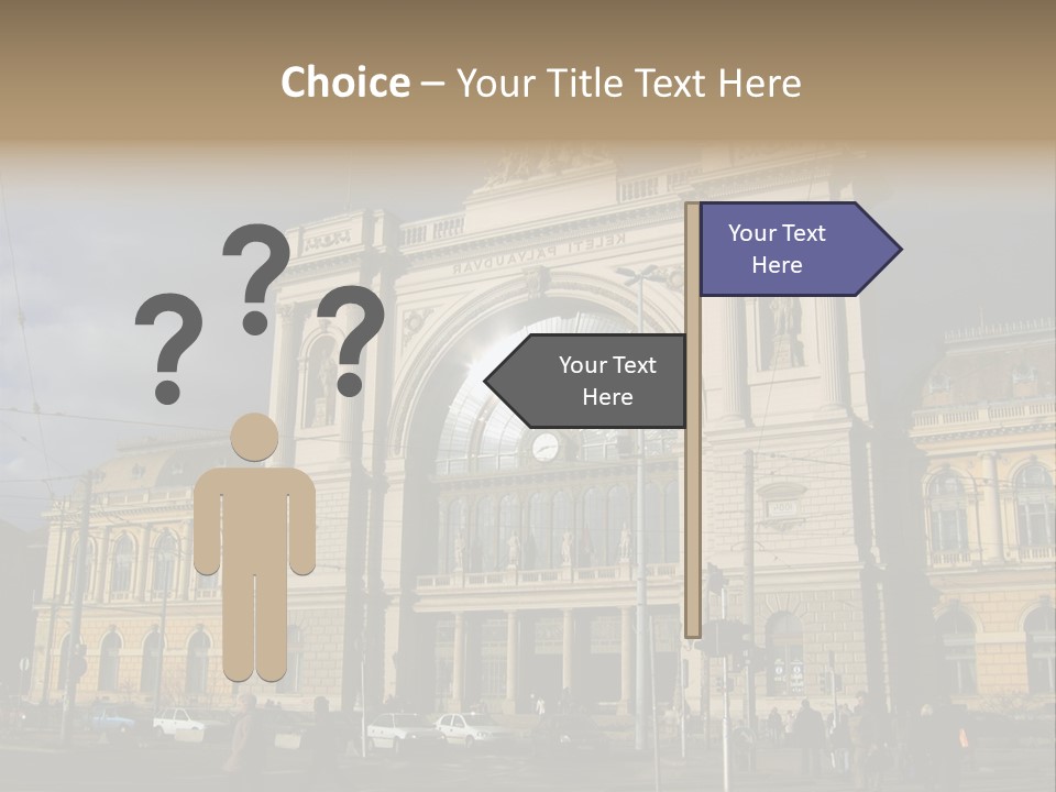 Keleti Railway Station In Budapest PowerPoint Template