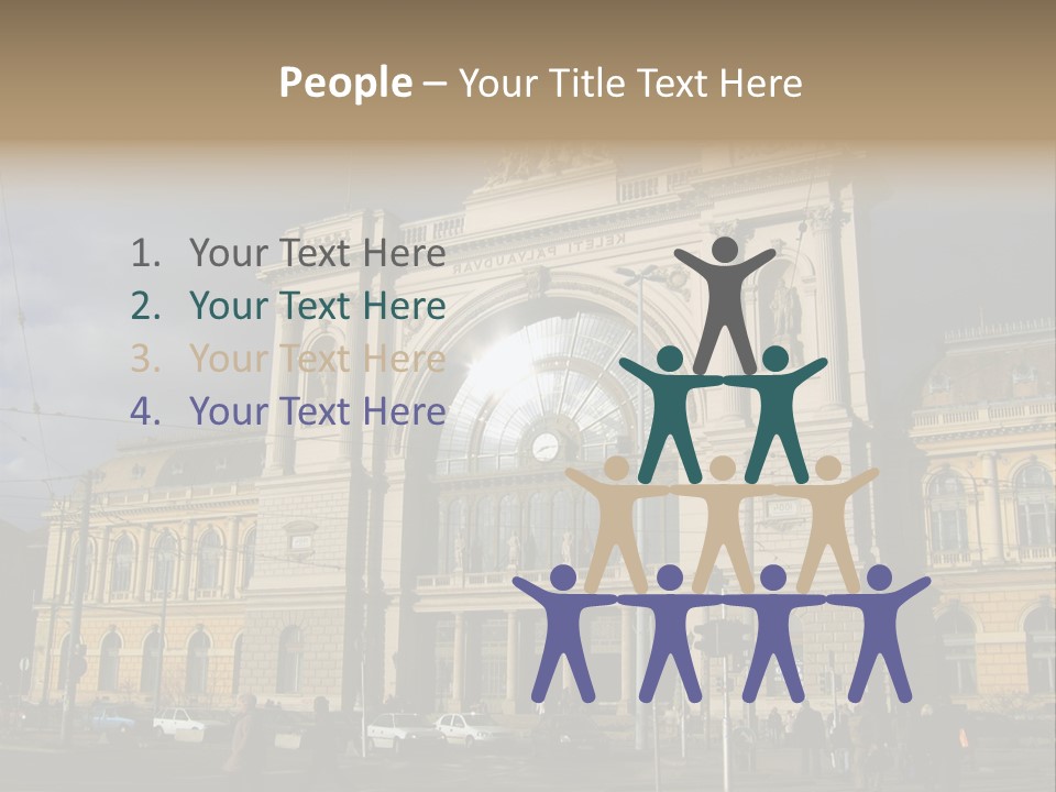 Keleti Railway Station In Budapest PowerPoint Template